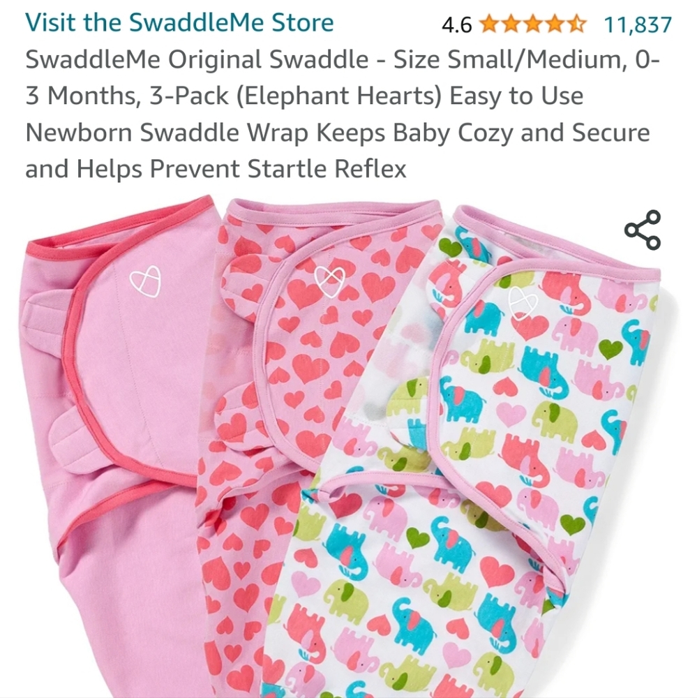 Swaddle me size small baby baby swaddle Brand New!